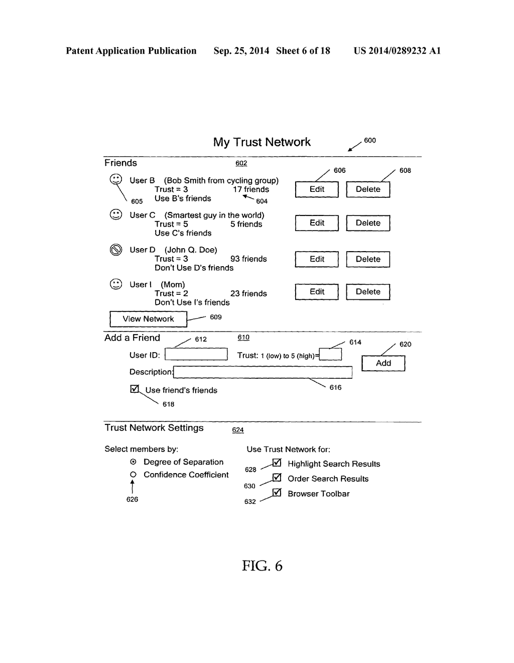 Search system and methods with integration of user annotations from a     trust network - diagram, schematic, and image 07