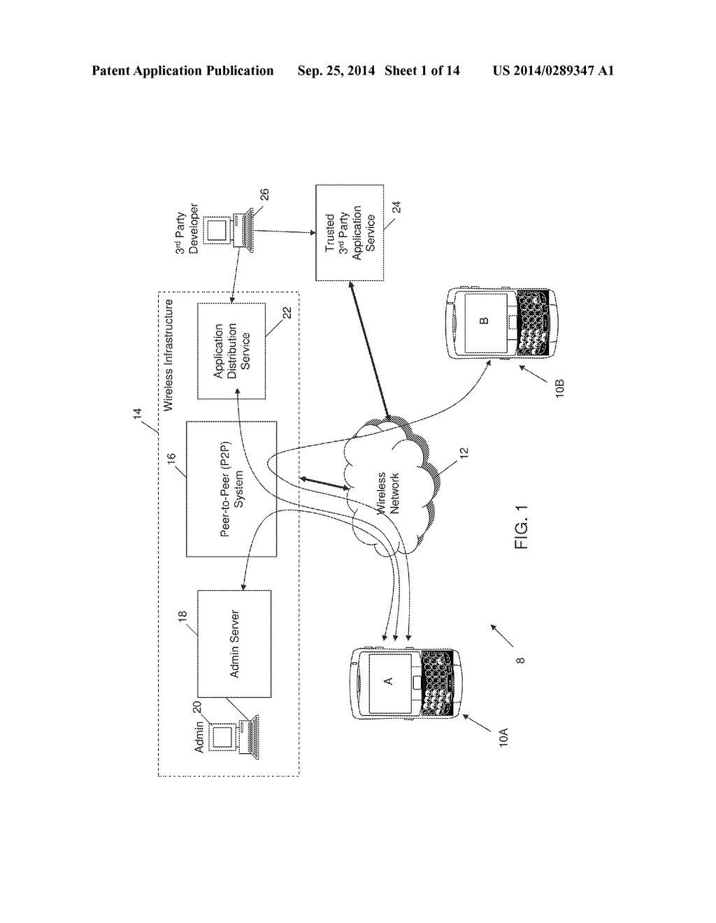 System and Method for Enabling Applications to Communicate Using a     Peer-to-Peer (P2P) System - diagram, schematic, and image 02