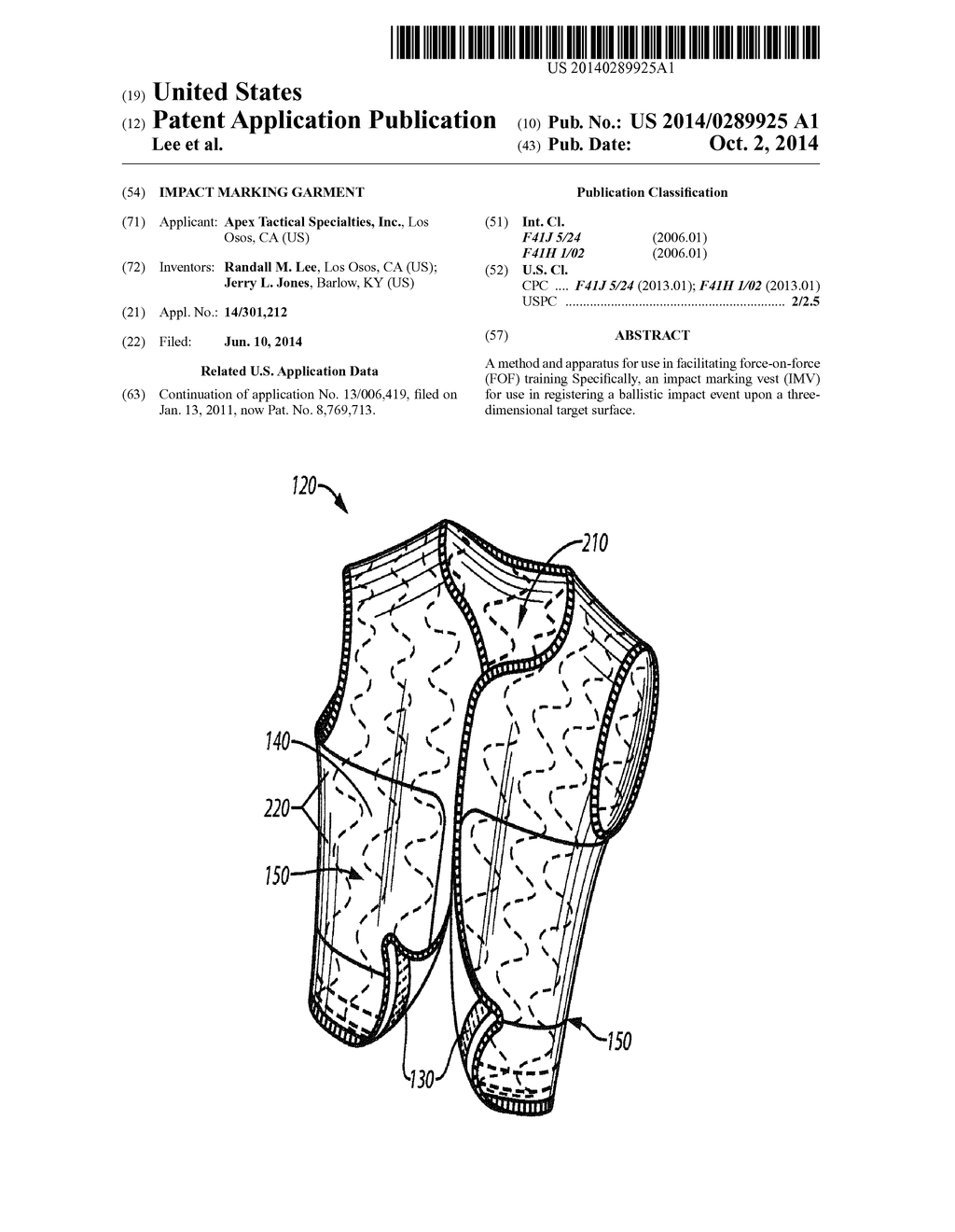 IMPACT MARKING GARMENT - diagram, schematic, and image 01