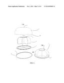 DEVICE FOR CAKE SLICING, DISPLAY AND TRANSPORT diagram and image