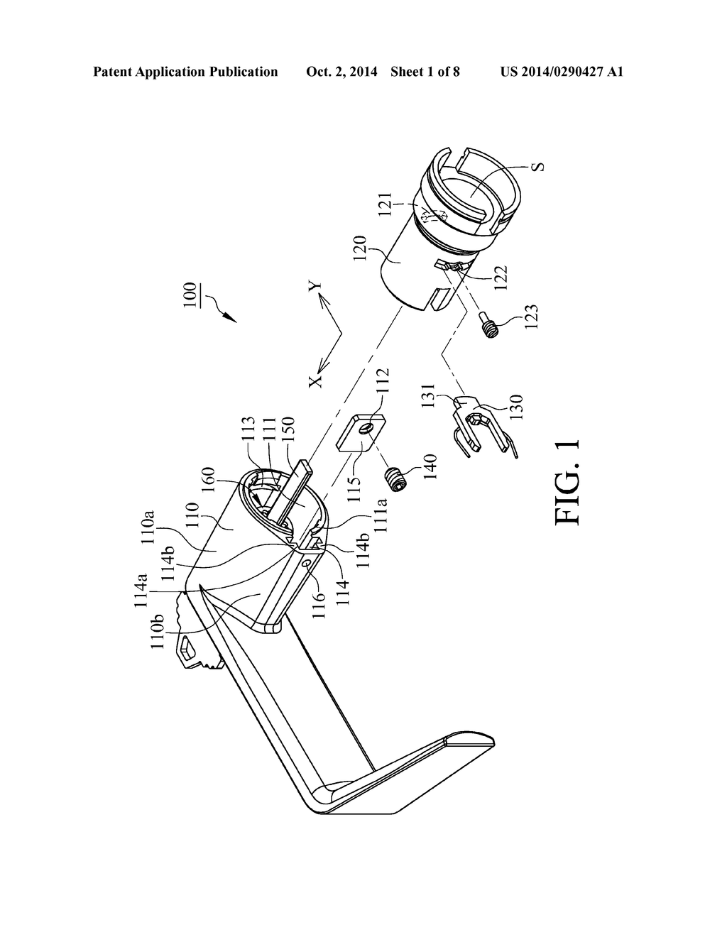 HANDLE ASSEMBLY OF LOCK - diagram, schematic, and image 02