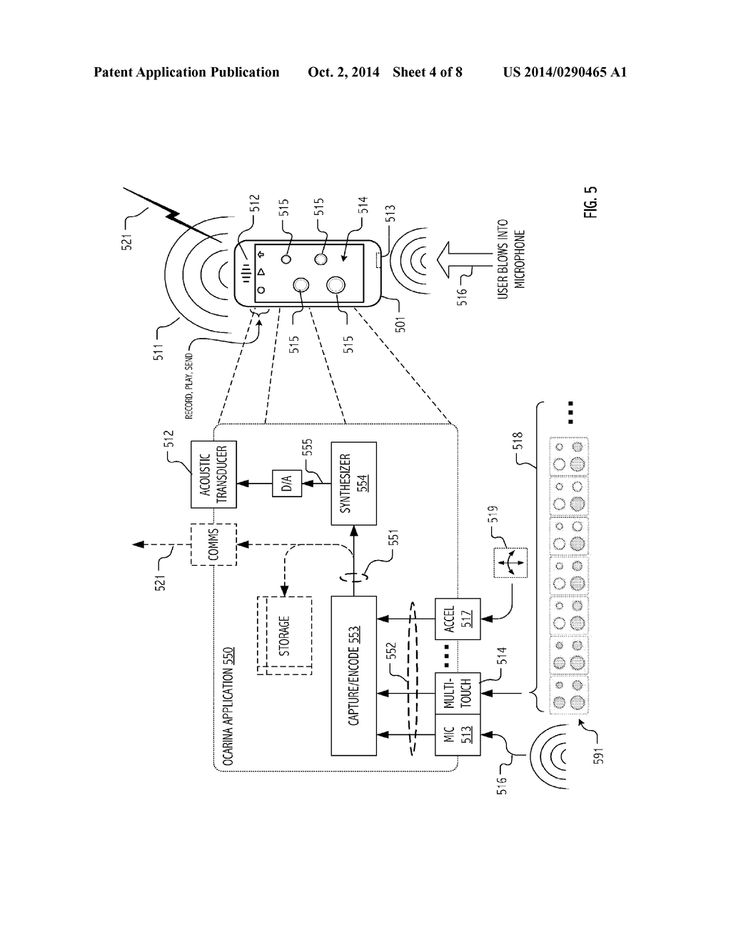 SYSTEM AND METHOD FOR CAPTURE AND RENDERING OF PERFORMANCE ON SYNTHETIC     MUSICAL INSTRUMENT - diagram, schematic, and image 05