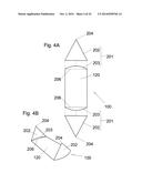 APPARATUS AND METHODS FOR TRANSFERRING MATERIALS BETWEEN LOCATIONS     POSSESSING DIFFERENT CROSS-SECTIONAL AREAS WITH MINIMAL BAND SPREADING     AND DISPERSION DUE TO UNEQUAL PATH-LENGTHS diagram and image