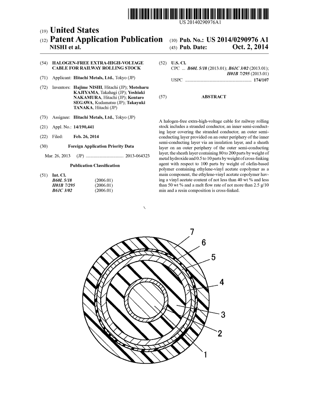 HALOGEN-FREE EXTRA-HIGH-VOLTAGE CABLE FOR RAILWAY ROLLING STOCK - diagram, schematic, and image 01