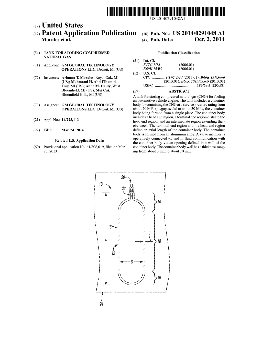 TANK FOR STORING COMPRESSED NATURAL GAS - diagram, schematic, and image 01