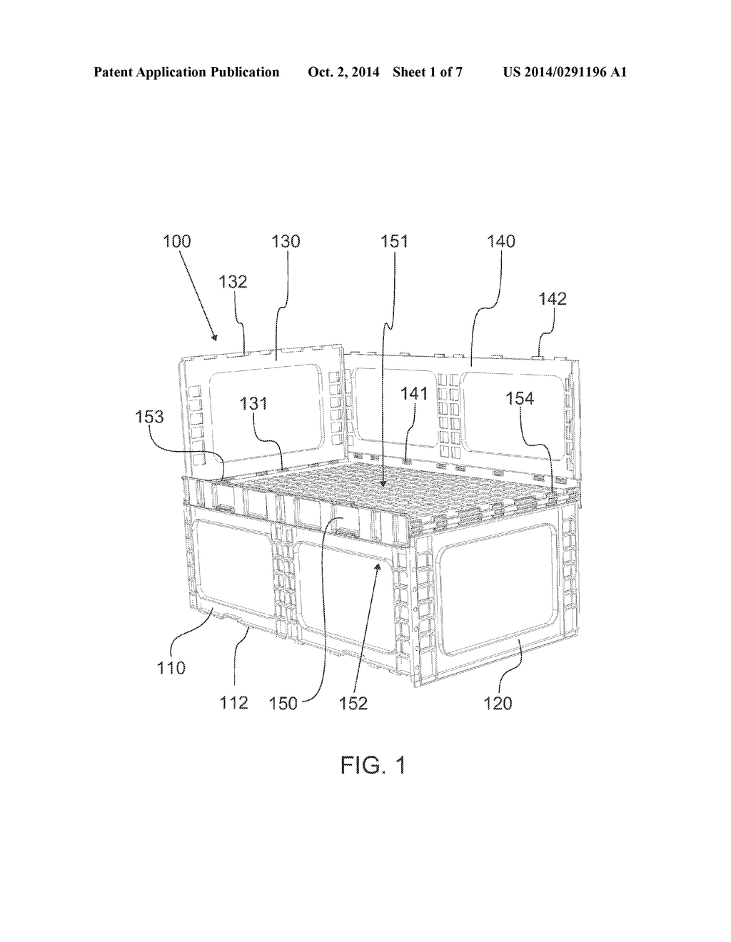 LOGISTICS CRATE MODULE AND METHOD OF TRANSPORTING GOODS - diagram, schematic, and image 02