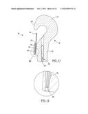 HOOK WITH HOLDING MEANS AND METHOD FOR HOLDING DOWN UNDERGROUND TANK WITH     A STRAP diagram and image