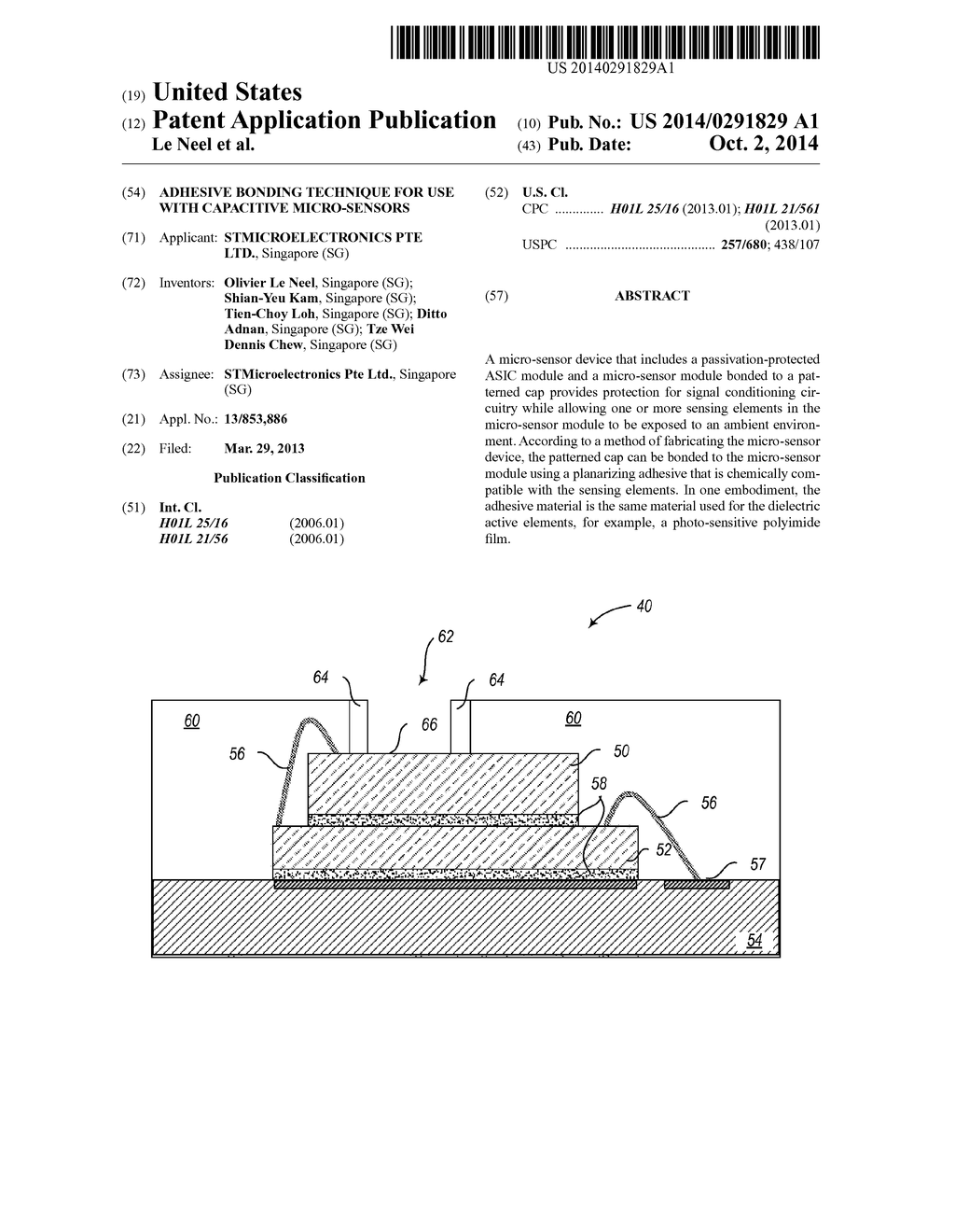 ADHESIVE BONDING TECHNIQUE FOR USE WITH CAPACITIVE MICRO-SENSORS - diagram, schematic, and image 01