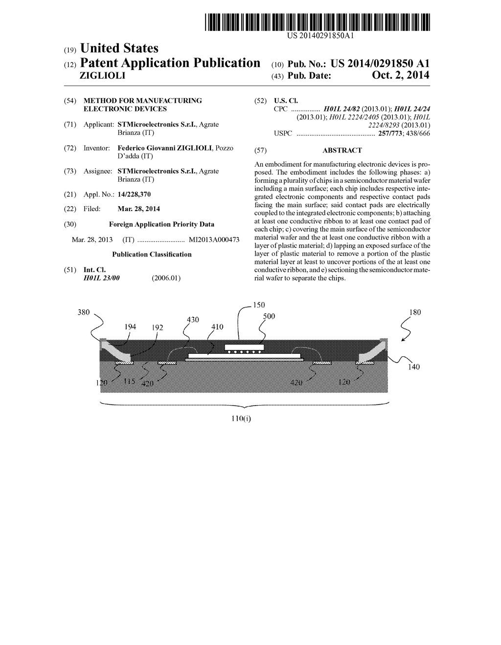 METHOD FOR MANUFACTURING ELECTRONIC DEVICES - diagram, schematic, and image 01