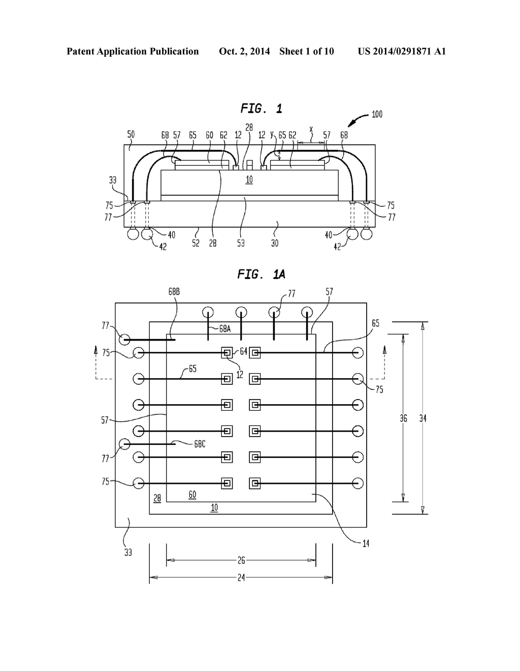 IMPEDANCE CONTROLLED PACKAGES WITH METAL SHEET OR 2-LAYER RDL - diagram, schematic, and image 02