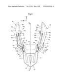 REAR STRUCTURE AND REAR EQUIPMENT FOR STRADDLE TYPE VEHICLE diagram and image