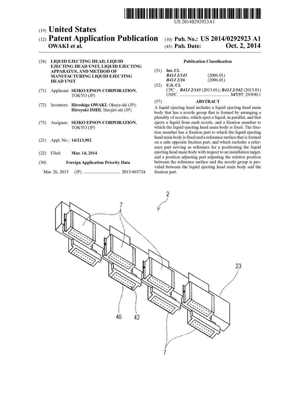 LIQUID EJECTING HEAD, LIQUID EJECTING HEAD UNIT, LIQUID EJECTING     APPARATUS, AND METHOD OF MANUFACTURING LIQUID EJECTING HEAD UNIT - diagram, schematic, and image 01