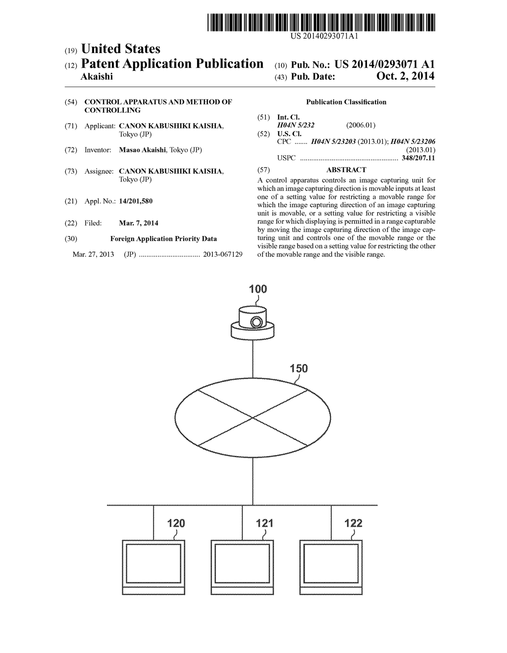 CONTROL APPARATUS AND METHOD OF CONTROLLING - diagram, schematic, and image 01