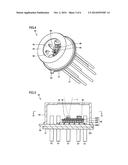 OPTICAL SEMICONDUCTOR PACKAGE, MICHELSON INTERFEROMETER, AND     FOURIER-TRANSFORM SPECTROSCOPIC ANALYZER diagram and image