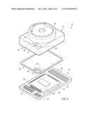 LENS MOUNT WITH CONDUCTIVE GLUE POCKET FOR GROUNDING TO A CIRCUIT BOARD diagram and image