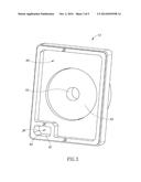 LENS MOUNT WITH CONDUCTIVE GLUE POCKET FOR GROUNDING TO A CIRCUIT BOARD diagram and image