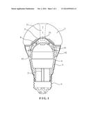 LED LAMP HEAT DISSIPATION STRUCTURE diagram and image