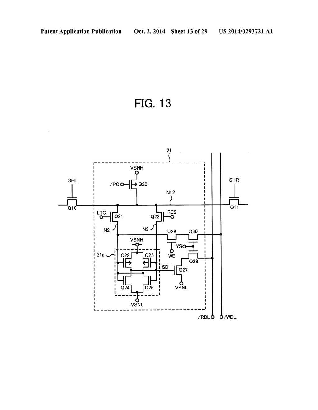 SENSE AMPLIFIER CIRCUIT AND SEMICONDUCTOR DEVICE - diagram, schematic, and image 14