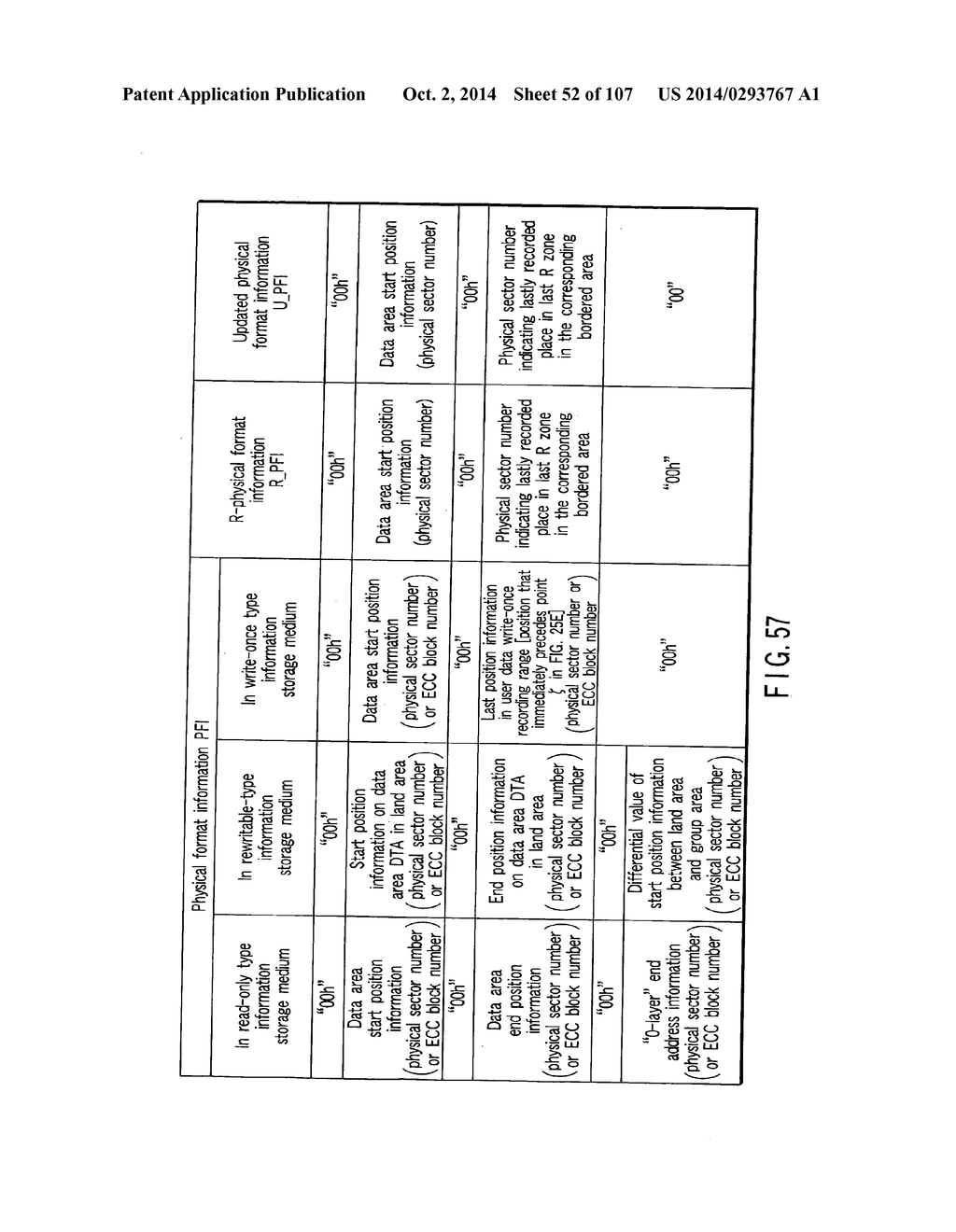 WRITE-ONCE TYPE INFORMATION STORAGE MEDIUM (DISK STRUCTURE OF RECORDING     TYPE INFORMATION STORAGE MEDIUM HAVING STRUCTURE IN WHICH RECORDING LAYER     FORMED ON TRANSPARENT SUSBSTRATE IS DEFINED AS INSIDE), AND INFORMATION     REPRODUCING METHOD OR INFORMATION RECORDING METHOD AS WELL AS STORAGE     MEDIUM MANUFACTURING - diagram, schematic, and image 53