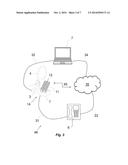 Headset Base With Holder For Mobile Communication Device diagram and image