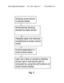 Headset Base With Holder For Mobile Communication Device diagram and image