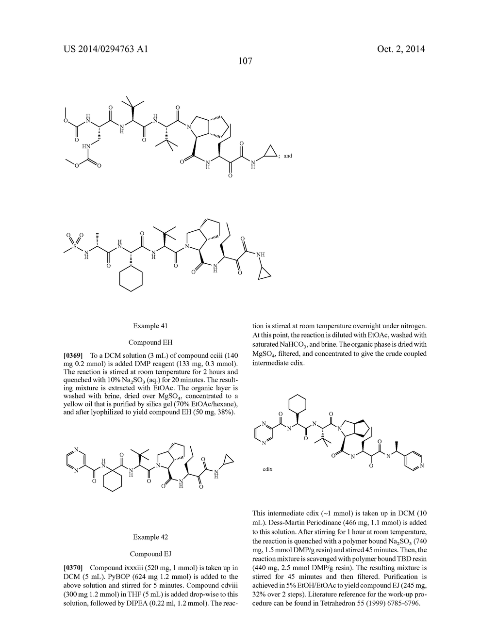 PEPTIDOMIMETIC PROTEASE INHIBITORS - diagram, schematic, and image 122