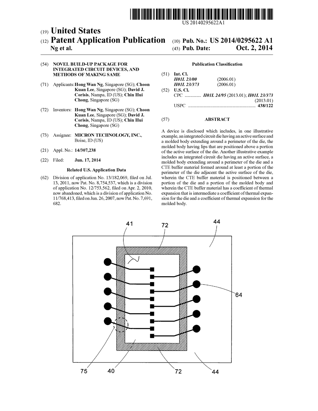 NOVEL BUILD-UP PACKAGE FOR INTEGRATED CIRCUIT DEVICES, AND METHODS OF     MAKING SAME - diagram, schematic, and image 01