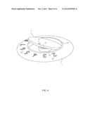 Combination Golf Stroke Counter and Ball Marker diagram and image