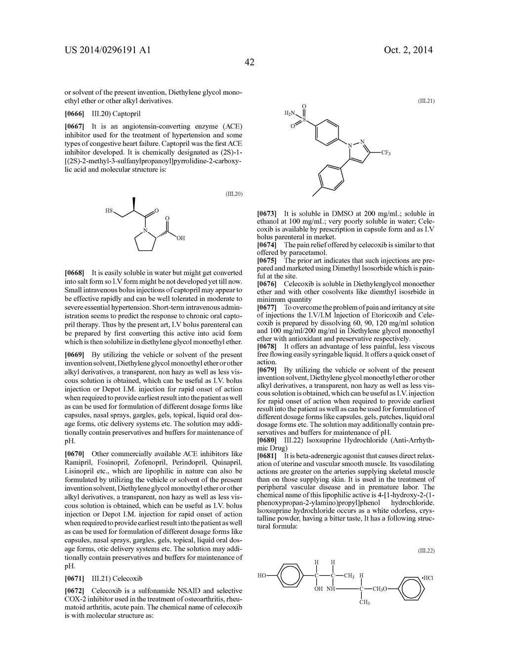 COMPOSITIONS OF PHARMACEUTICAL ACTIVES CONTAINING DIETHYLENE GLYCOL     MONOETHYL ETHER OR OTHER ALKYL DERIVATIVES - diagram, schematic, and image 44