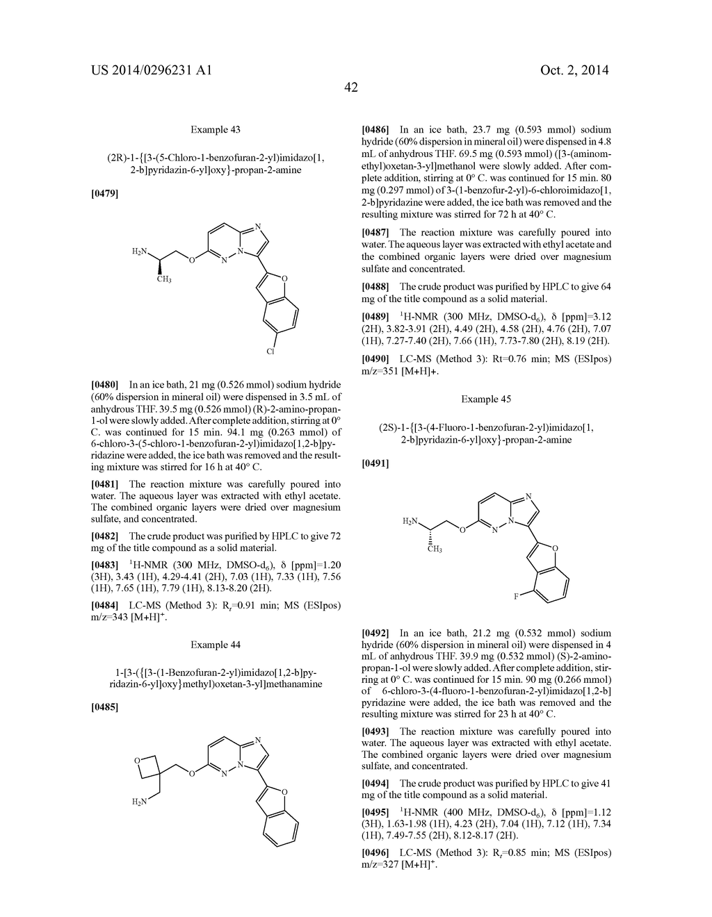 AMINO-SUBSTITUTED IMIDAZOPYRIDAZINES - diagram, schematic, and image 43