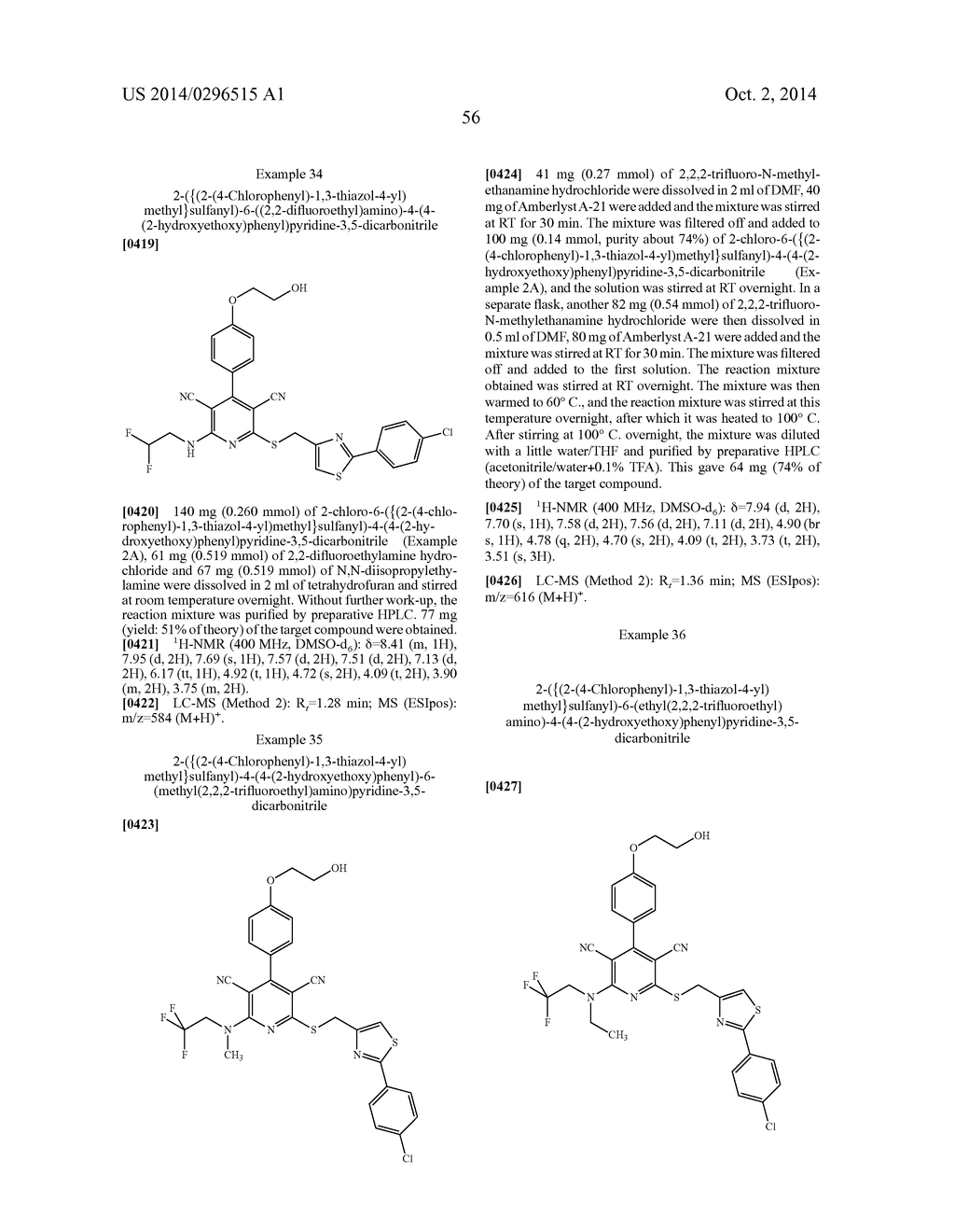 ALKYLAMINE-SUBSTITUTED DICYANOPYRIDINE AND AMINO ACID ESTER PRODRUGS     THEREOF - diagram, schematic, and image 60