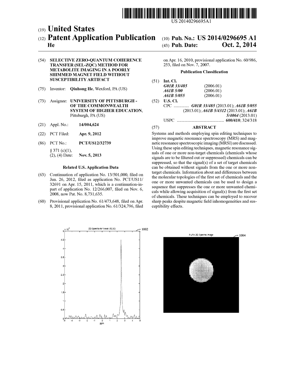 SELECTIVE ZERO-QUANTUM COHERENCE TRANSFER (SEL-ZQC) METHOD FOR METABOLITE     IMAGING IN A POORLY SHIMMED MAGNET FIELD WITHOUT SUSCEPTIBILITY ARTIFACT - diagram, schematic, and image 01