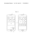 DISPLAY APPARATUS DISPLAYING USER INTERFACE AND METHOD OF PROVIDING THE     USER INTERFACE diagram and image