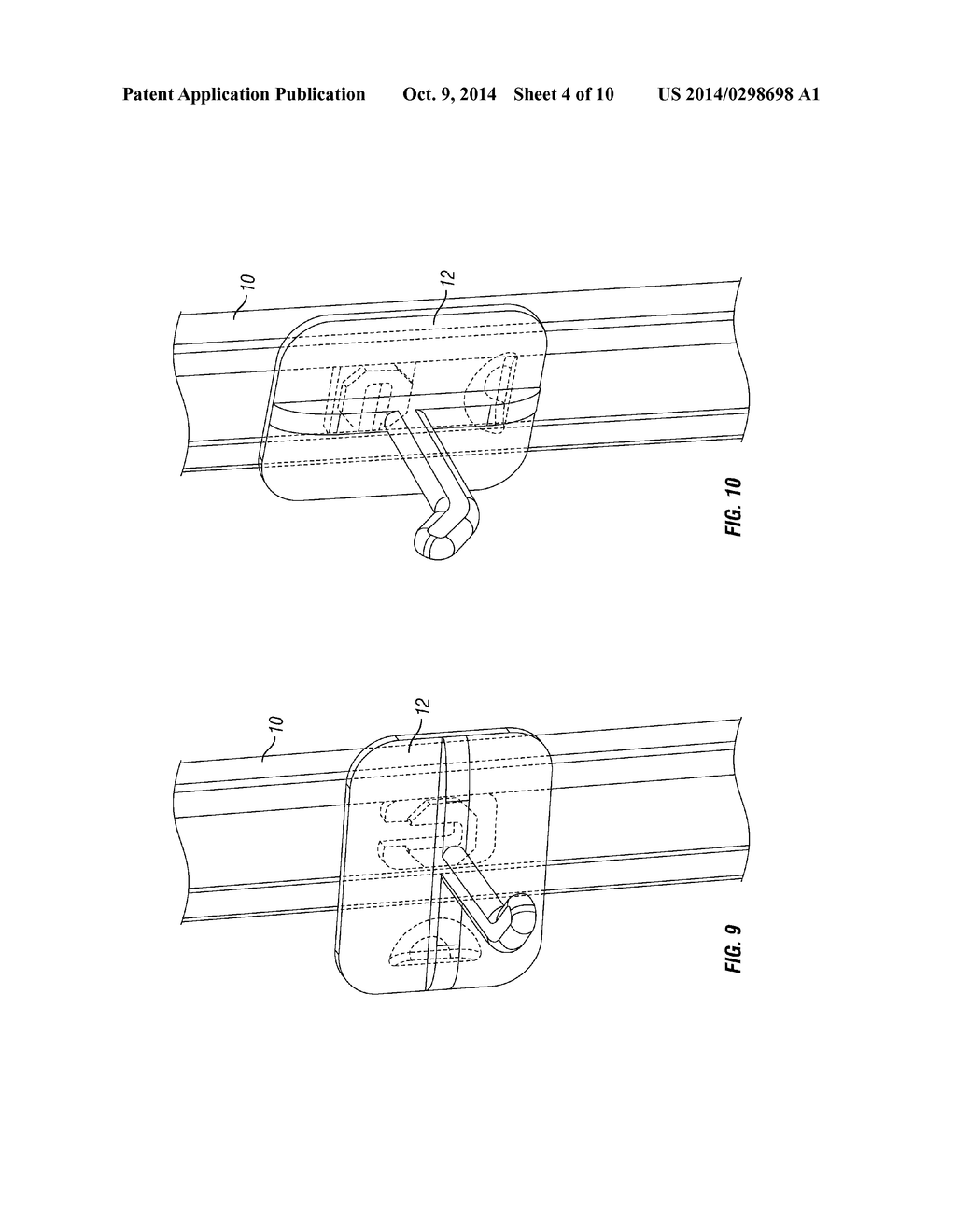 DISPLAY DEVICE AND RAIL FOR HOLDING THE DEVICE - diagram, schematic, and image 05
