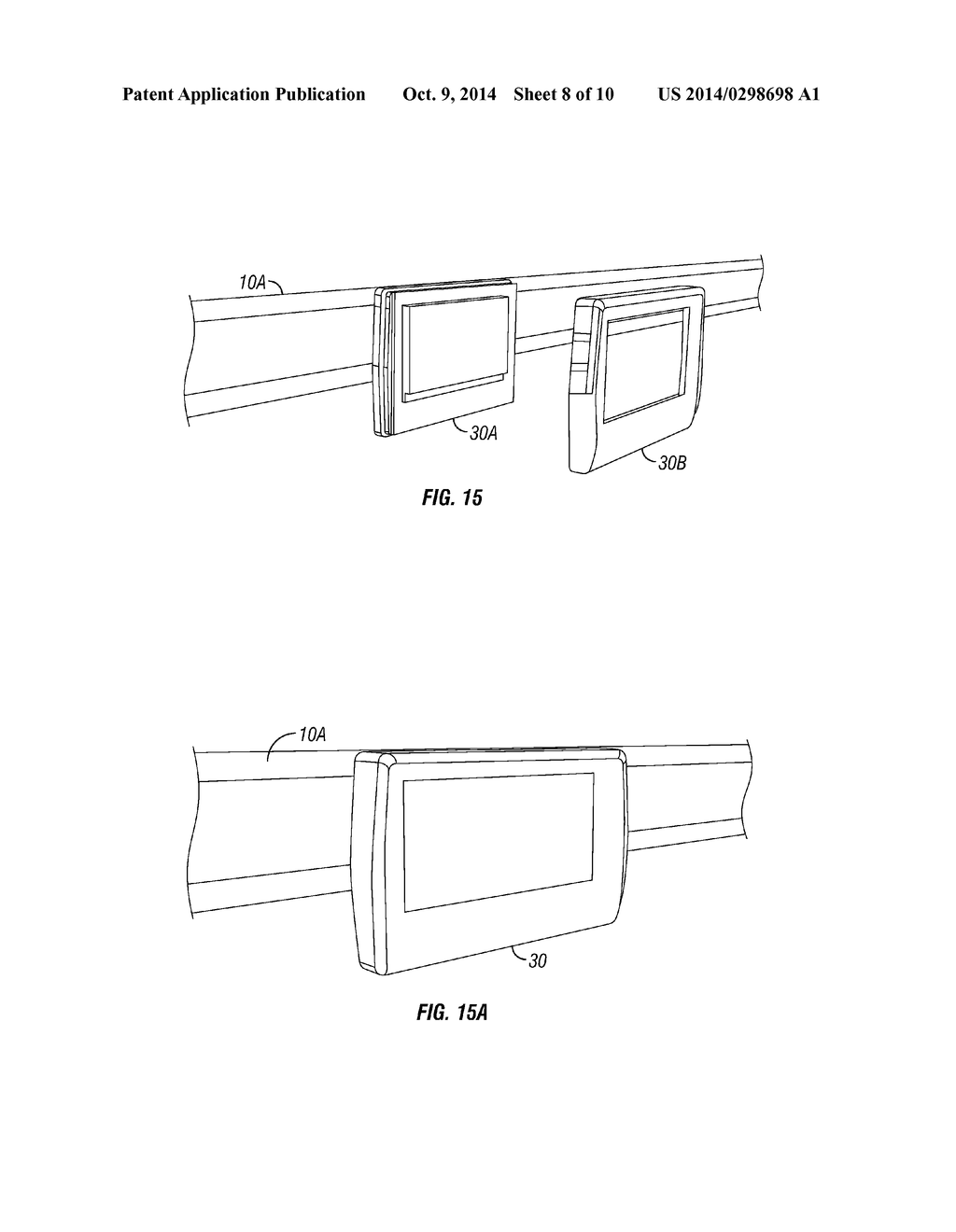 DISPLAY DEVICE AND RAIL FOR HOLDING THE DEVICE - diagram, schematic, and image 09