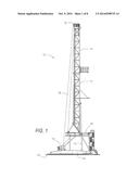 APPARATUS FOR AND METHOD OF FOLDING A MAST OR DERRICK diagram and image