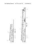 APPARATUS FOR AND METHOD OF FOLDING A MAST OR DERRICK diagram and image