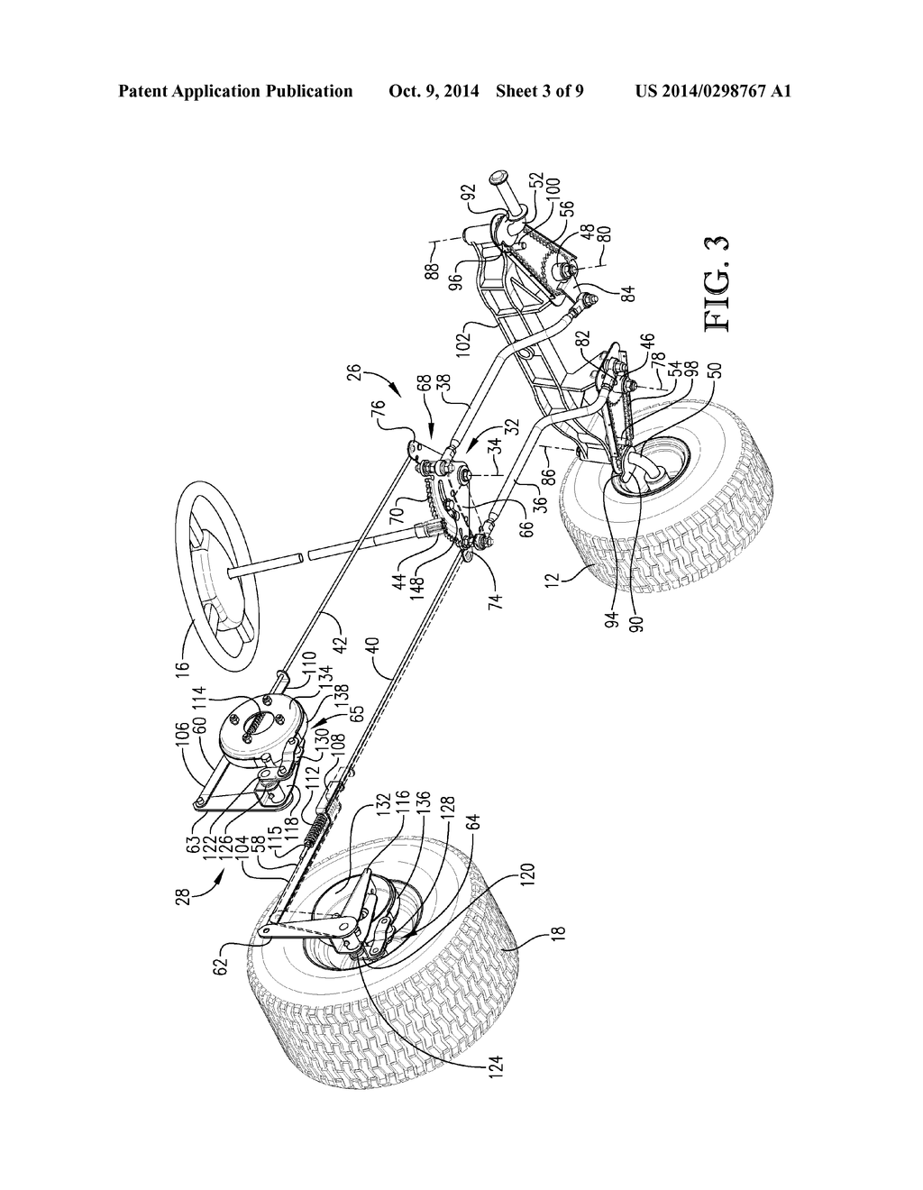 TRACTOR MOWER WITH ENHANCED TURNING RADIUS - diagram, schematic, and image 04