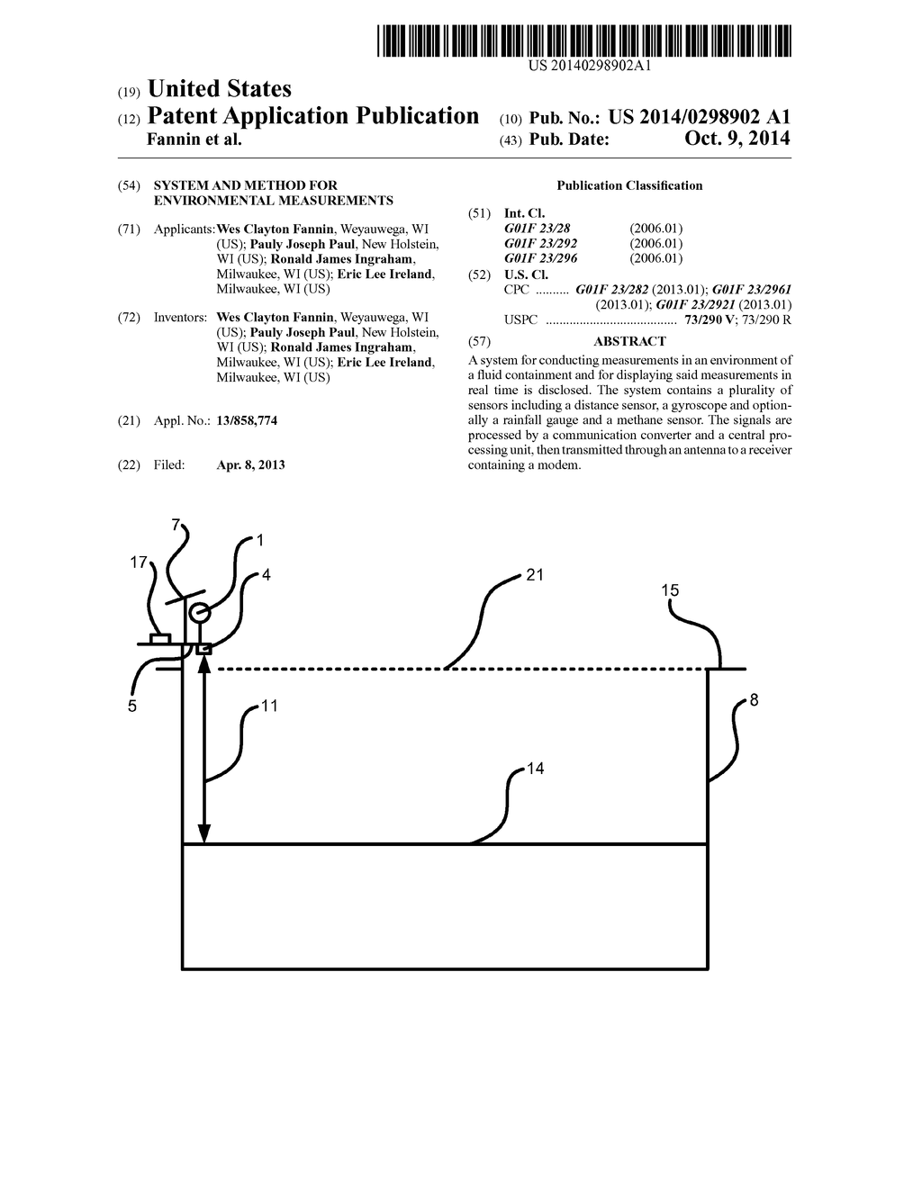 System and Method for Environmental Measurements - diagram, schematic, and image 01