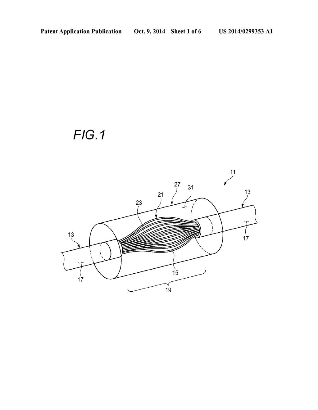 Waterproofing Structure and Waterproofing Method in Core Wire - diagram, schematic, and image 02