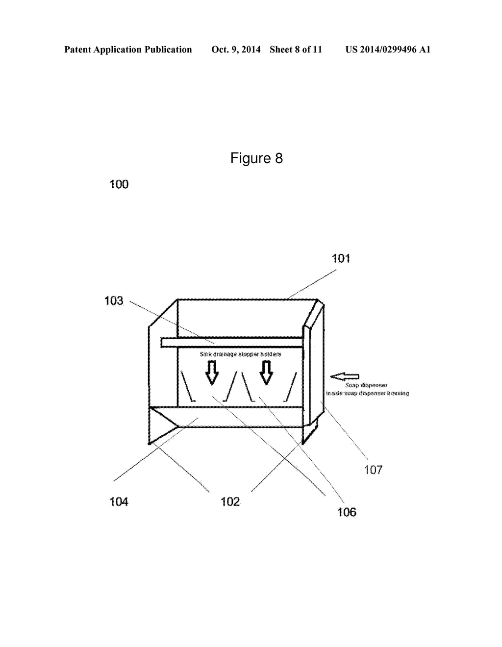 Decorative Kitchen Sink Storage Device - diagram, schematic, and image 09