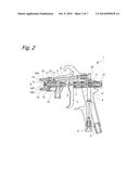 SPRAY GUN WITH IMPROVED TRIGGER RETAINING SHAFT diagram and image