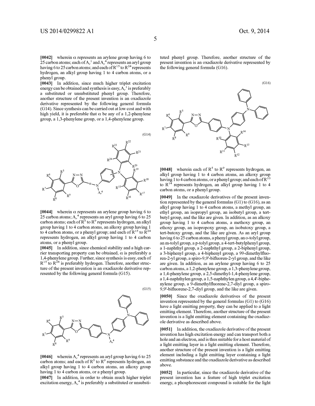 Oxadiazole Derivative, and Light Emitting Element, Light Emitting Device,     and Electronic Device Using the Oxadiazole Derivative - diagram, schematic, and image 40