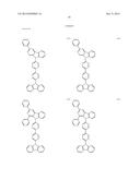 ORGANIC ELECTROLUMINESCENCE ELEMENT AND MATERIAL FOR ORGANIC     ELECTROLUMINESCENCE ELEMENT diagram and image