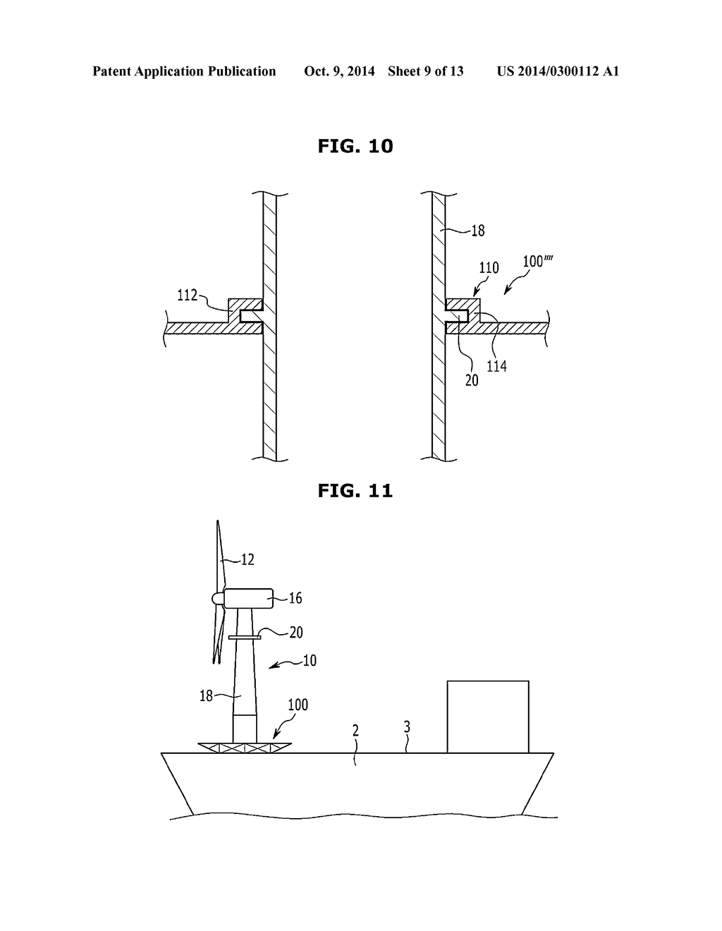 OFFSHORE WIND POWER GENERATOR, LIFTING JIG FOR TRANSFERRING THE OFFSHORE     WIND POWER GENERATOR, AND METHOD AND SYSTEM FOR INSTALLING THE OFFSHORE     WIND POWER GENERATOR USING THE LIFTING JIG - diagram, schematic, and image 10