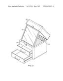 Cosmetic Box with Fan and Nail Drying Apparatus diagram and image