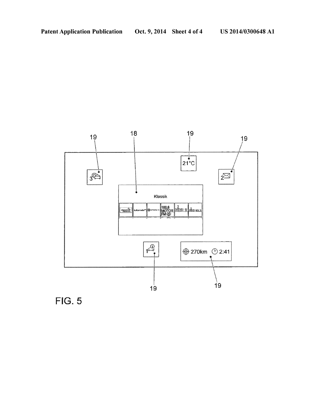 METHOD FOR DISPLAYING INFORMATION IN PARTICULAR IN A VEHICLE AND DISPLAY     UNIT FOR A VEHICLE - diagram, schematic, and image 05