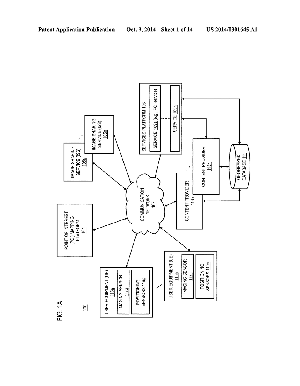 METHOD AND APPARATUS FOR MAPPING A POINT OF INTEREST BASED ON     USER-CAPTURED IMAGES - diagram, schematic, and image 02