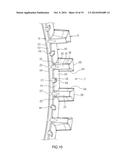 PRONG TYPE CAGE FOR DOUBLE ROW ROLLER BEARING AND DOUBLE ROW ROLLER     BEARING diagram and image