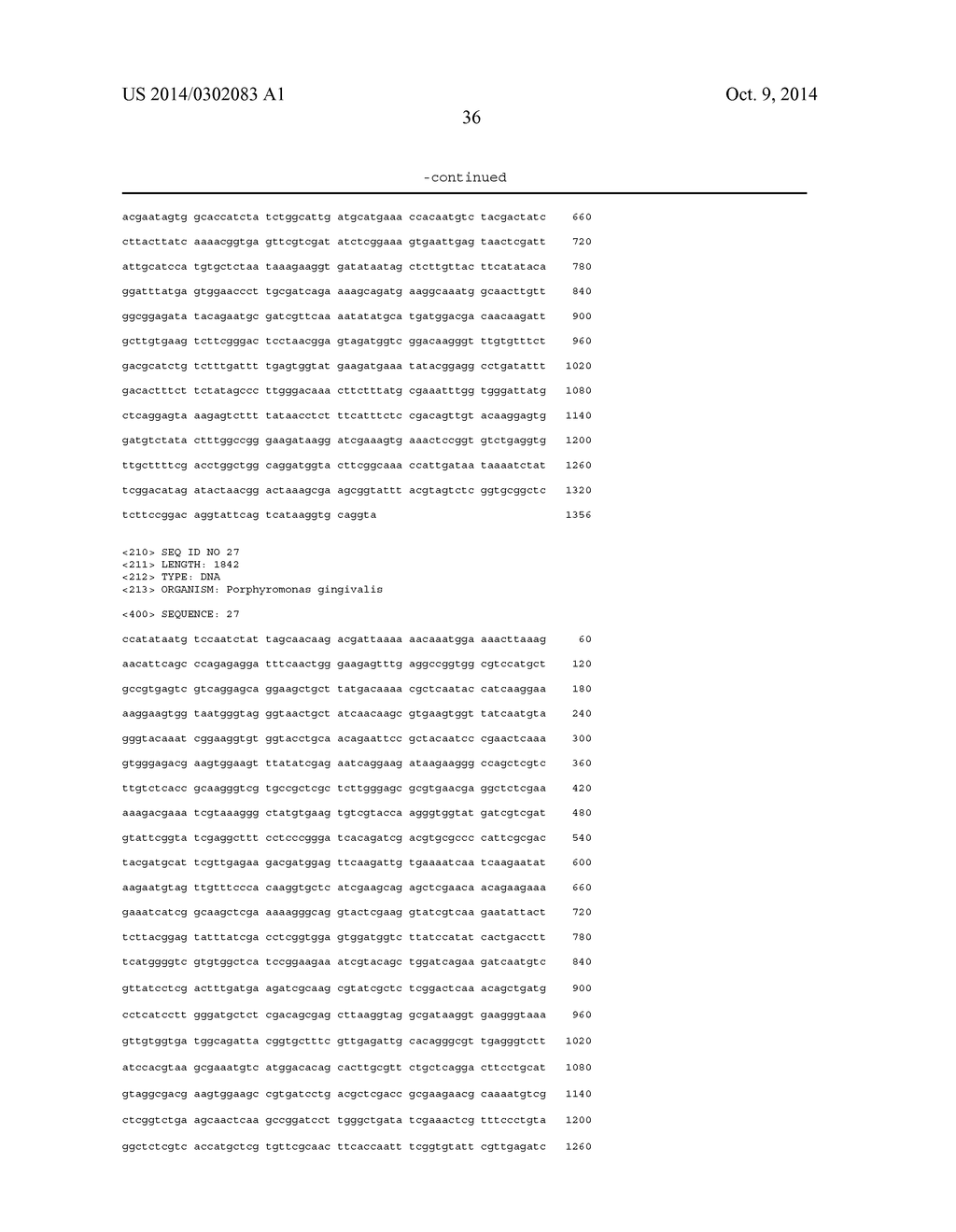 PORPHYROMONAS GINGIVALIS POLYPEPTIDES AND NUCLEOTIDES - diagram, schematic, and image 37